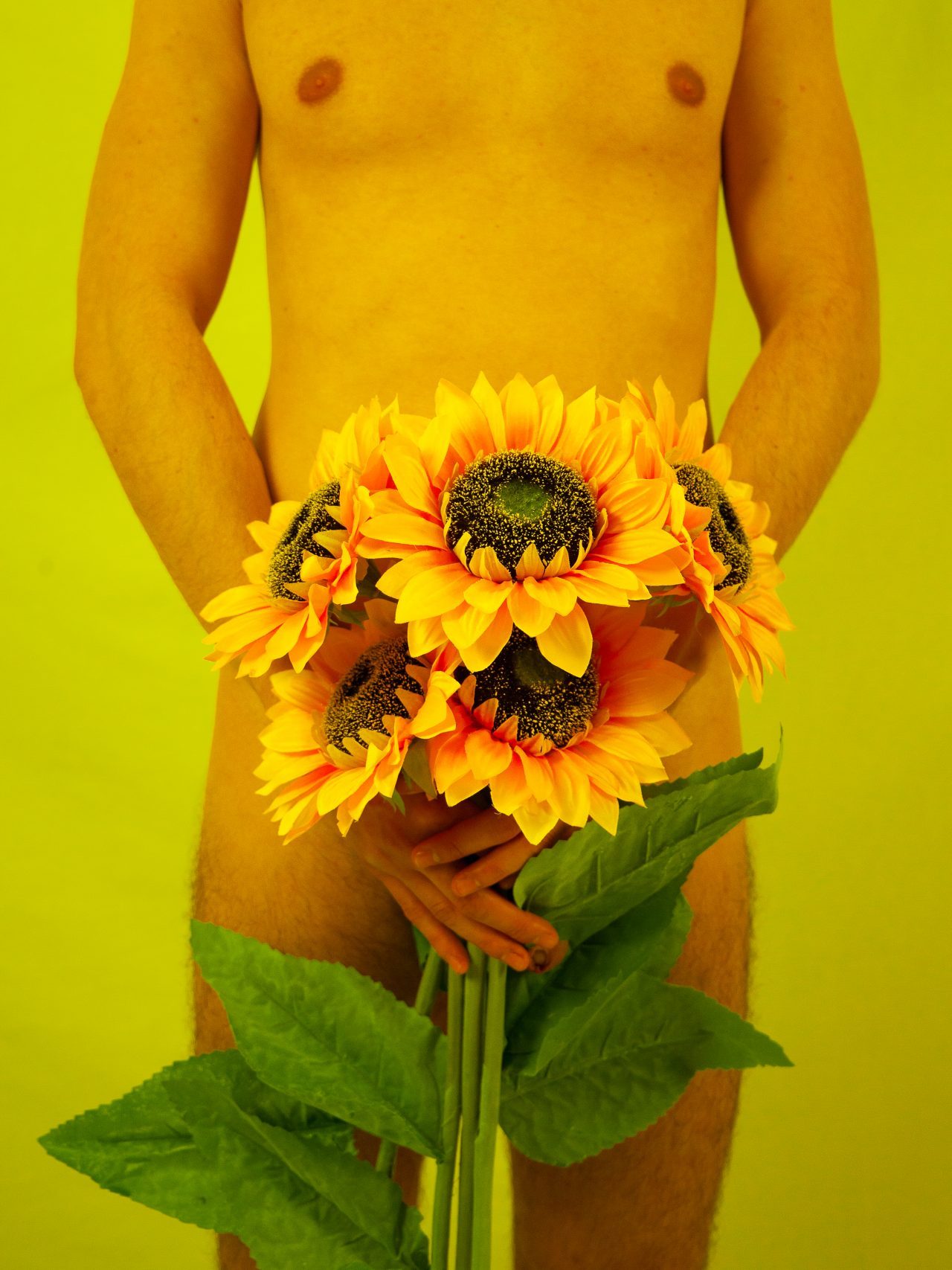 Mixed media: Photograph of a Latino nude model and digital painting. Credit: Photo by Javier Soriano/LoveIsAmor.com