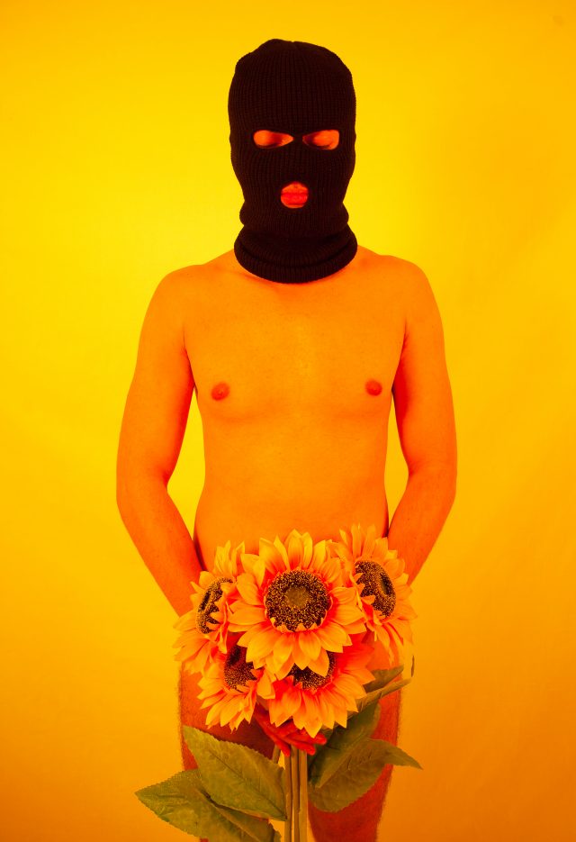 Mixed media: Photograph of a Latino nude model and digital painting. Credit: Photo by Javier Soriano/LoveIsAmor.com