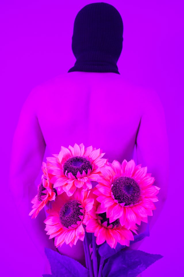 Mixed media: Photograph of a Latino nude model and digital painting. Credit: Photo by Javier Soriano/LoveIsAmor.com