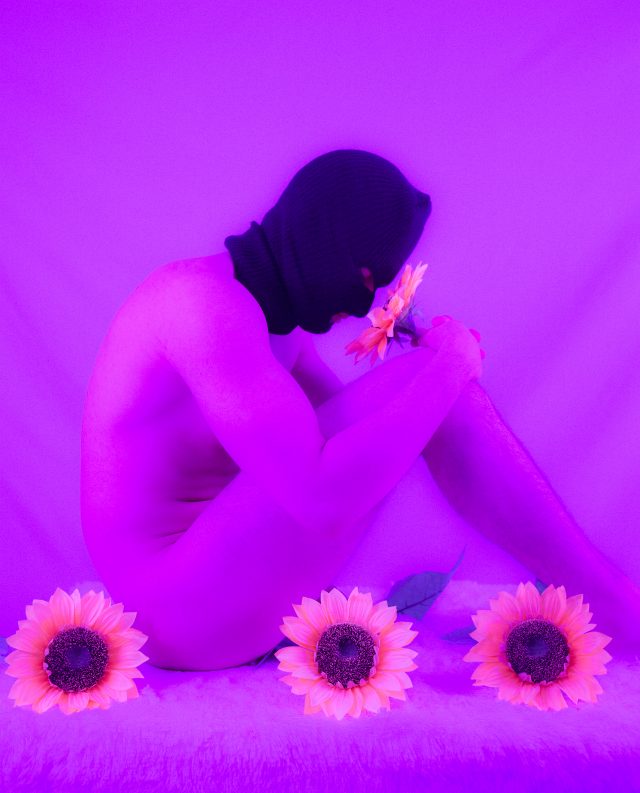 Mixed media: Photograph of a Latino nude model and digital painting. Credit: Photo by Javier Soriano/LoveIsAmor.com