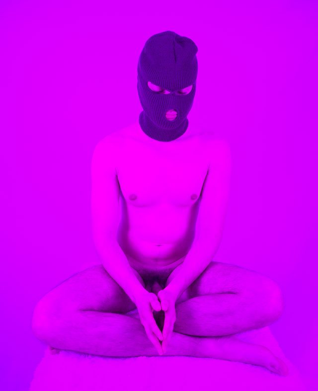 Mixed media: Photograph of a Latino nude model and digital painting. Credit: Photo by Javier Soriano/LoveIsAmor.com