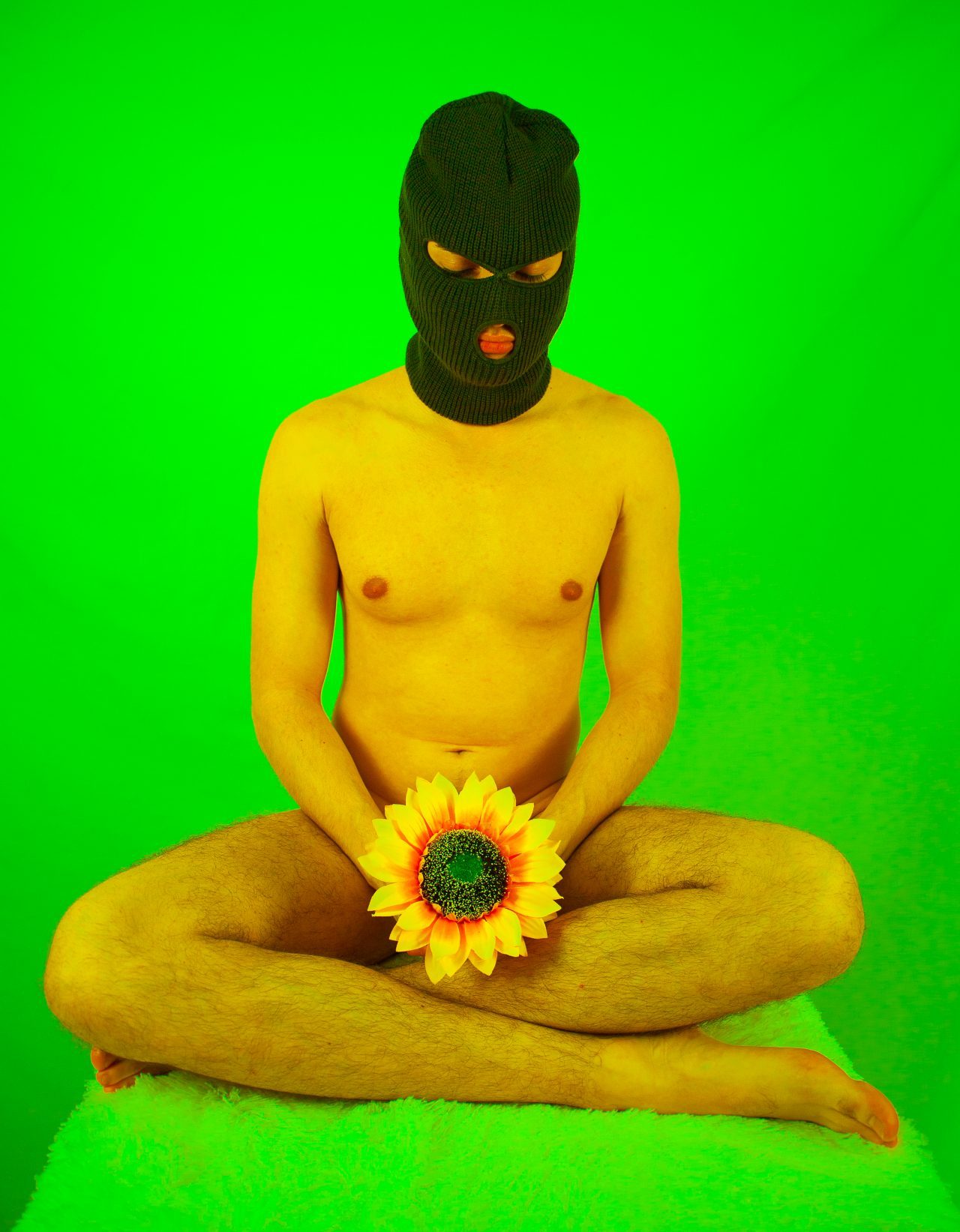 Mixed media: Photograph of a Latino nude model and digital painting. Credit: Photo by Javier Soriano/LoveIsAmor.com