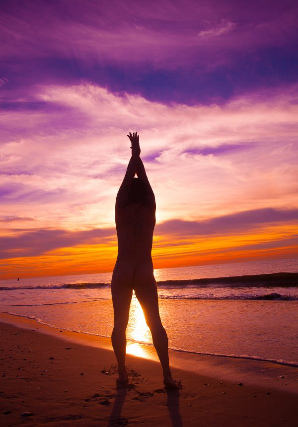 Mixed media: Photograph of a Latino nude model and digital painting. Credit: Photo by Javier Soriano/LoveIsAmor.com