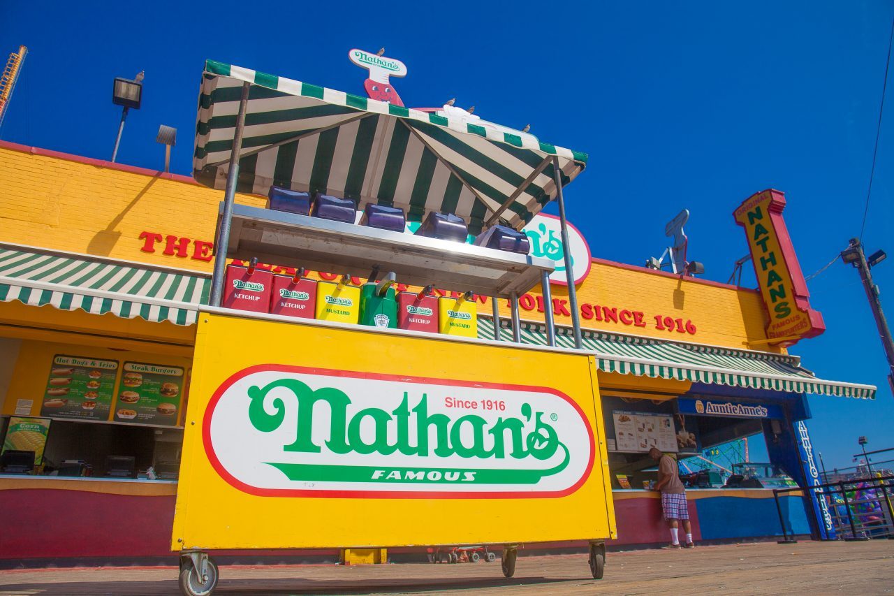 9/5/2018 Boardwalk and Nathan's (the flavor of New York since 1916). Coney Island. Brooklyn, New York City. Credit: Photo by LoveIsAmor.com