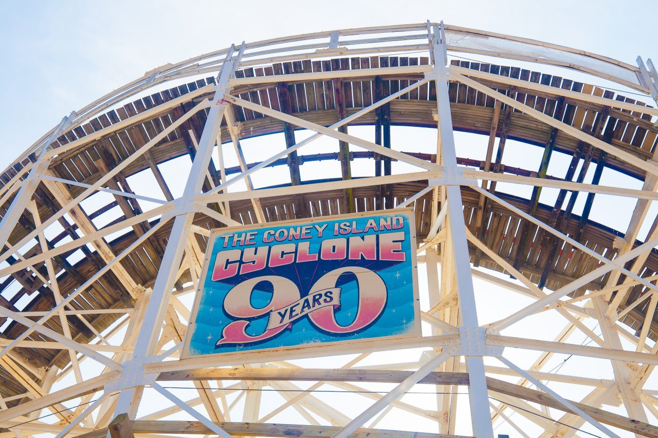 9/5/2018 The Cyclone roller coaster. Coney Island. Brooklyn, New York City. Credit: Photo by LoveIsAmor.com