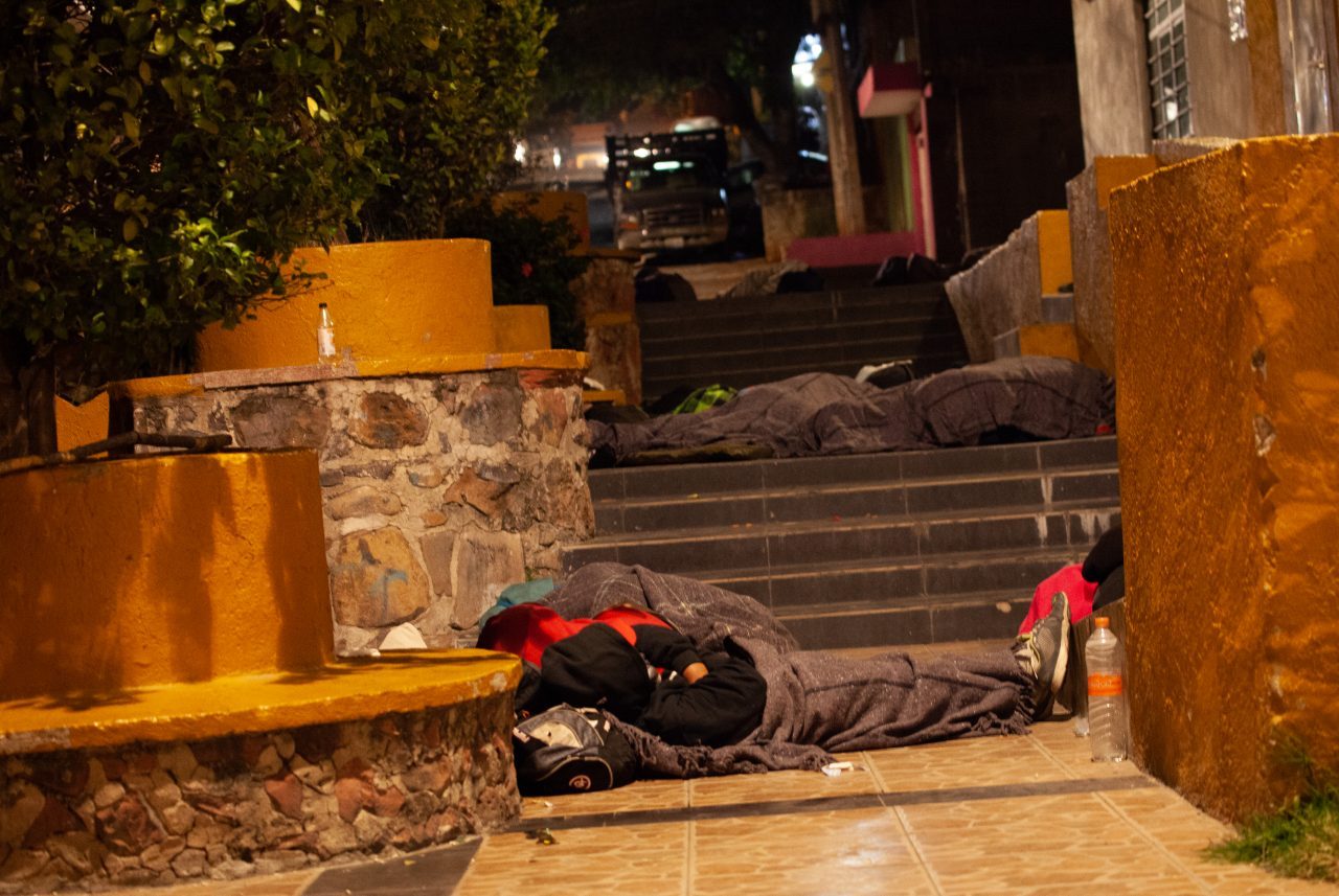 Tlaquepaque, Guadalajara. Jalisco, Mexico. Monday, November 19th, 2018. Refugees from El Salvador sleep at "El Refugio. Casa del Migrante." They are part of the third caravan. They want to travel to Tijuana and apply for asylum in the United States of America. Credit: Photo by LoveIsAmor.com