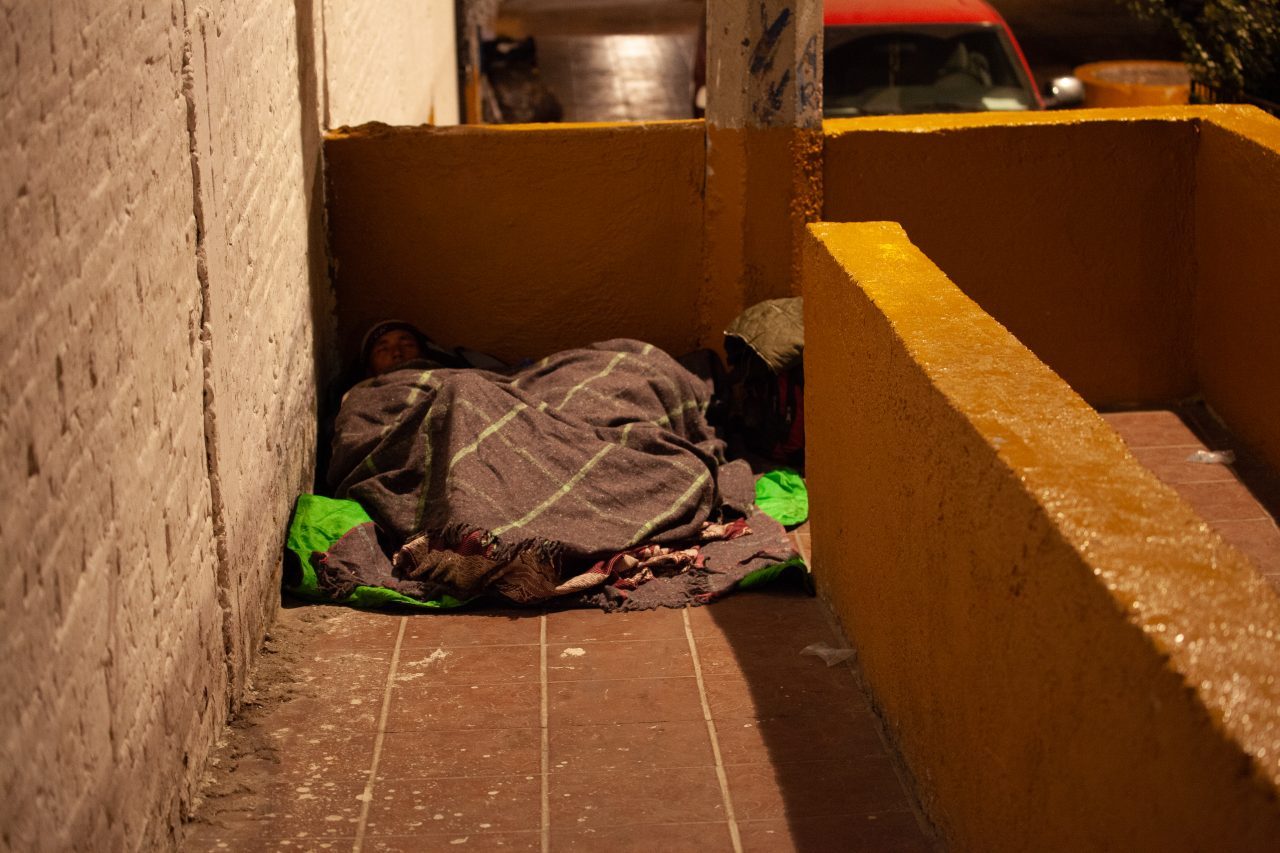 Tlaquepaque, Guadalajara. Jalisco, Mexico. Monday, November 19th, 2018. Refugees from El Salvador sleep at "El Refugio. Casa del Migrante." They are part of the third caravan. They want to travel to Tijuana and apply for asylum in the United States of America. Credit: Photo by LoveIsAmor.com