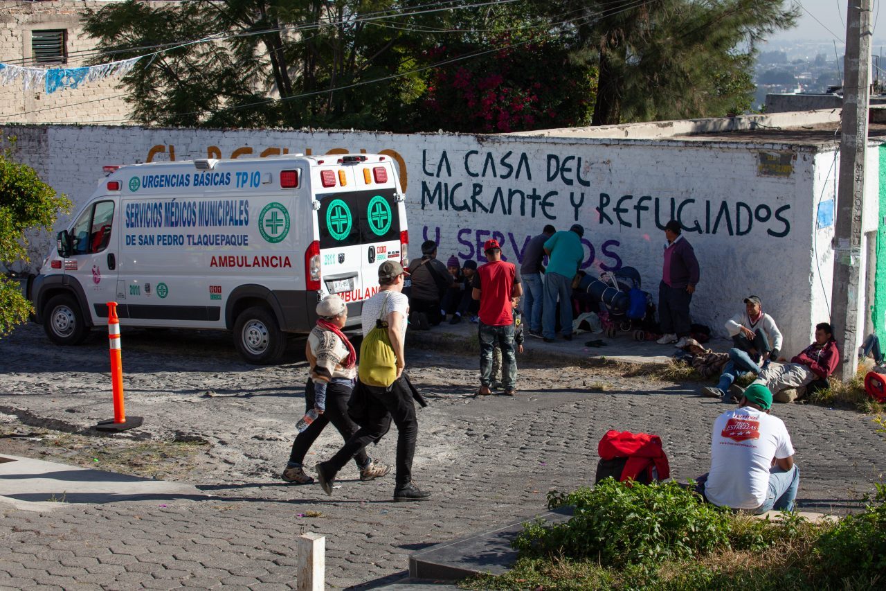 Tlaquepaque, Guadalajara. Jalisco, Mexico. Monday, November 19th, 2018. Hundreds of refugees fleeing violence and extreme poverty in Central America have been staying at "El Refugio. Casa del Migrante" for one or two days. These immigrants are part of the second caravan. Credit: Photo by LoveIsAmor.com