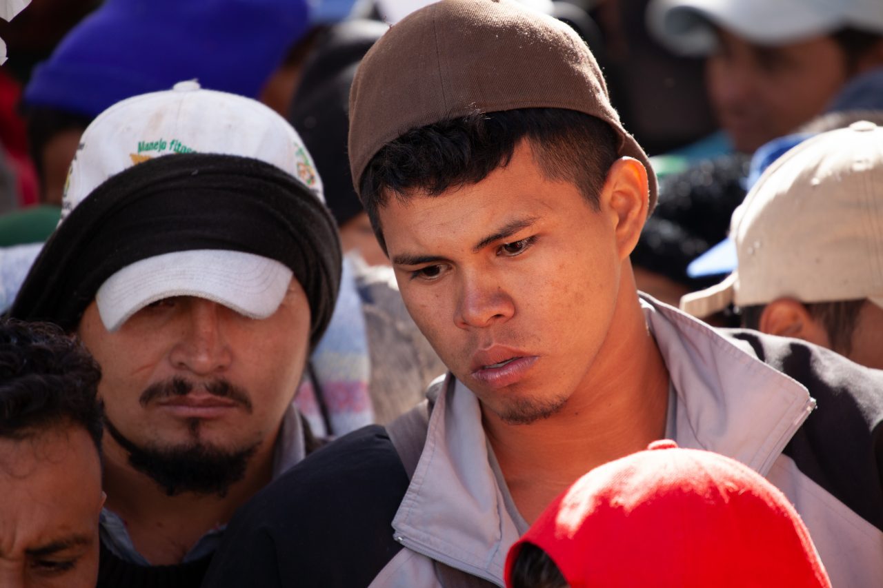 Tlaquepaque, Guadalajara. Jalisco, Mexico. Monday, November 19th, 2018. Refugees waiting their turn to board a bus that will transport them to Sinaloa. Hundreds of refugees fleeing violence and extreme poverty in Central America have been staying at "El Refugio. Casa del Migrante" for one or two days. These refugees are part of the second caravan. They want to travel to Tijuana, Baja California and apply for asylum in the United States of America. Credit: Photo by LoveIsAmor.com