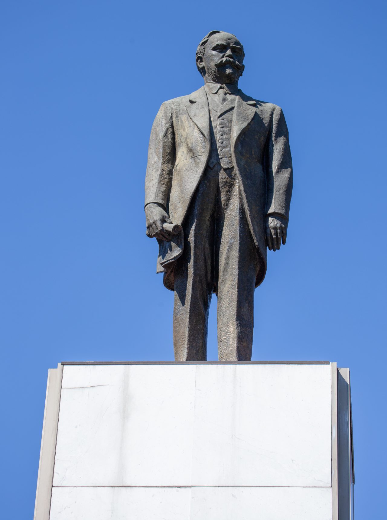 Mexico City, Mexico. Saturday, December 1, 2018. Statue of Francisco I. Madero at Los Pinos. The "Official Residence of Los Pinos" was the residence of the Mexican presidents. As of Saturday, December 1, 2018, it will be known as the "Los Pinos Cultural Complex." The official website says: "Los Pinos will be a completely open space for all Mexicans." Today was the inauguration of Mexican President Andrés Manuel López Obrador. People came to Los Pinos to celebrate this historic day. Credit: Photo by LoveIsAmor.com