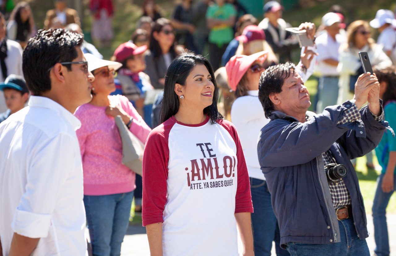 Mexico City, Mexico. Saturday, December 1, 2018. First visitors at the new cultural facility. The "Official Residence of Los Pinos" was the residence of the Mexican presidents. As of Saturday, December 1, 2018, it will be known as the "Los Pinos Cultural Complex." The official website says: "Los Pinos will be a completely open space for all Mexicans." Today was the inauguration of Mexican President Andrés Manuel López Obrador. People came to Los Pinos to celebrate this historic day. Credit: Photo by LoveIsAmor.com