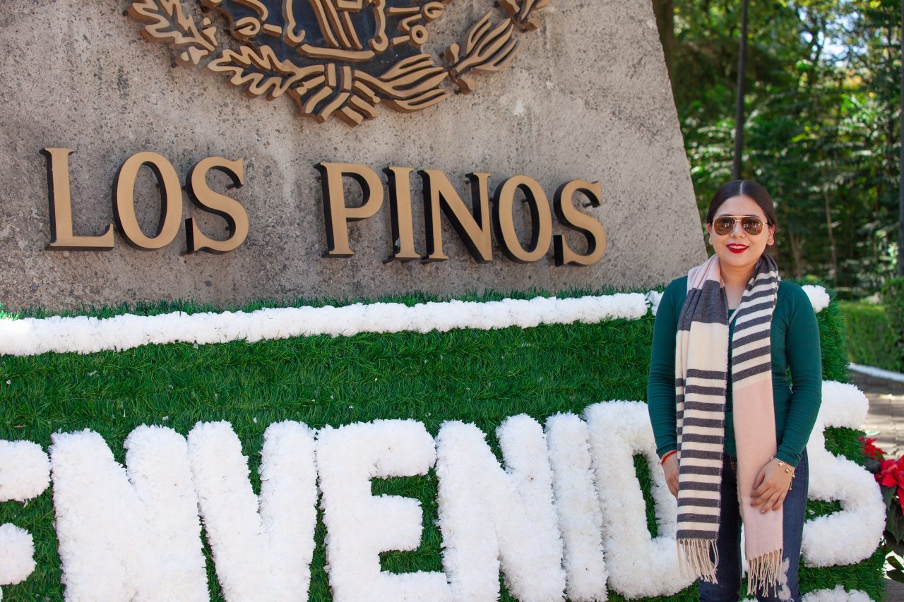 Mexico City, Mexico. Saturday, December 1, 2018. One of the first visitors at the new cultural facility. The "Official Residence of Los Pinos" was the residence of the Mexican presidents. As of Saturday, December 1, 2018, it will be known as the "Los Pinos Cultural Complex." The official website says: "Los Pinos will be a completely open space for all Mexicans." Today was the inauguration of Mexican President Andrés Manuel López Obrador. People came to Los Pinos to celebrate this historic day. Credit: Photo by LoveIsAmor.com