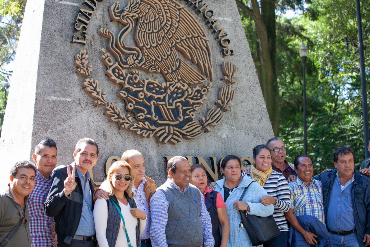 Mexico City, Mexico. Saturday, December 1, 2018. Some of the first visitors at the new cultural facility. The "Official Residence of Los Pinos" was the residence of the Mexican presidents. As of Saturday, December 1, 2018, it will be known as the "Los Pinos Cultural Complex." The official website says: "Los Pinos will be a completely open space for all Mexicans." Today was the inauguration of Mexican President Andrés Manuel López Obrador. People came to Los Pinos to celebrate this historic day. Credit: Photo by LoveIsAmor.com