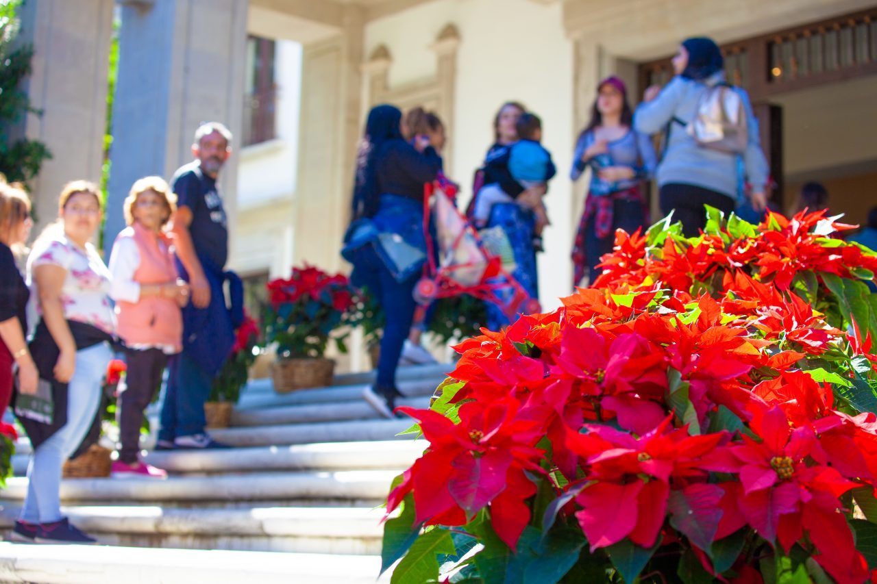 Mexico City, Mexico. Saturday, December 1, 2018. First visitors entering the house where Mexican Presidents used to live. The "Official Residence of Los Pinos" was the residence of the Mexican presidents. As of Saturday, December 1, 2018, it will be known as the "Los Pinos Cultural Complex." The official website says: "Los Pinos will be a completely open space for all Mexicans." Today was the inauguration of Mexican President Andrés Manuel López Obrador. People came to Los Pinos to celebrate this historic day. Credit: Photo by LoveIsAmor.com