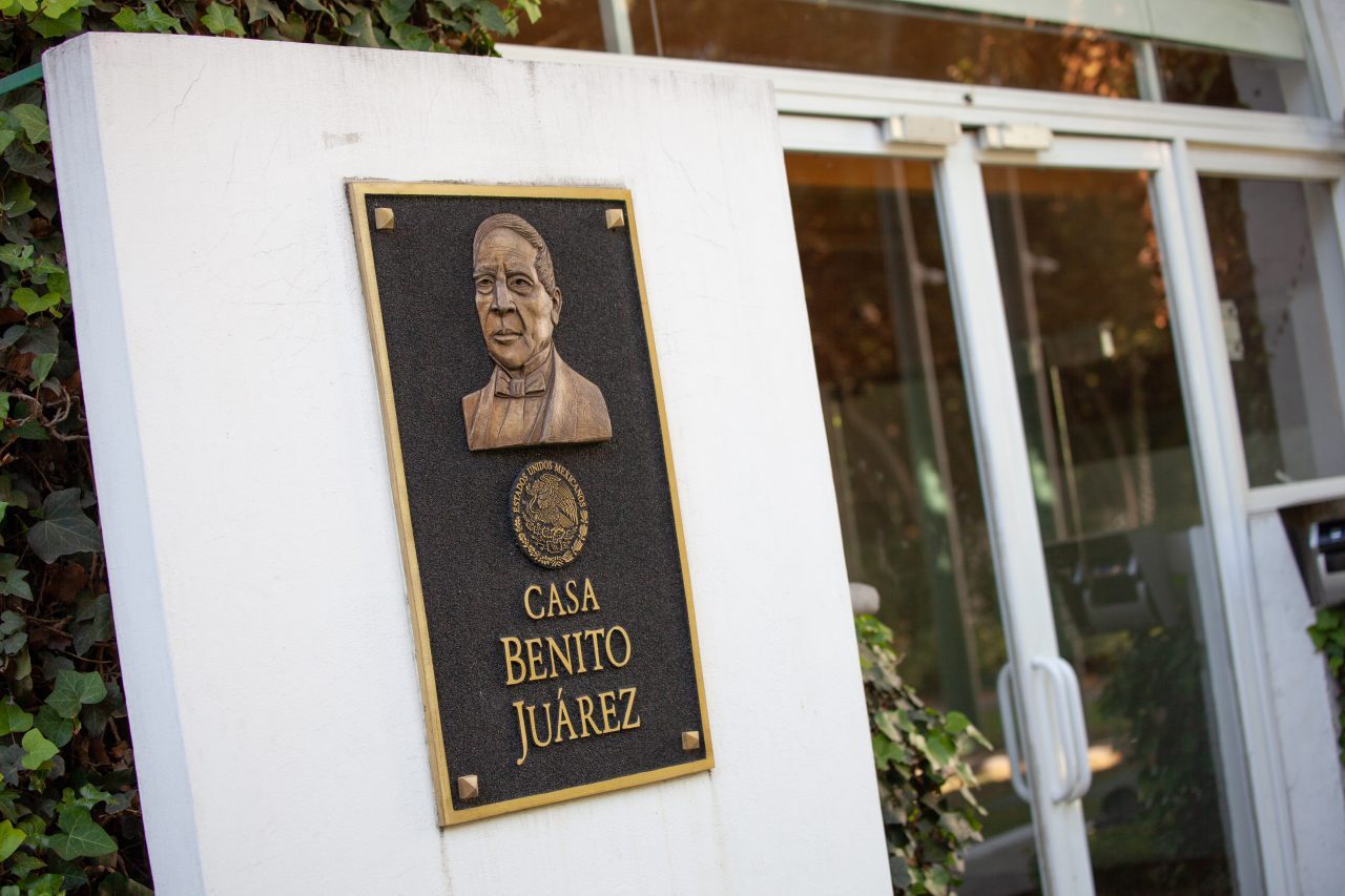 Mexico City, Mexico. Saturday, December 1, 2018. Casa Benito Juárez at Los Pinos Cultural Complex. The "Official Residence of Los Pinos" was the residence of the Mexican presidents. As of Saturday, December 1, 2018, it will be known as the "Los Pinos Cultural Complex." The official website says: "Los Pinos will be a completely open space for all Mexicans." Today was the inauguration of Mexican President Andrés Manuel López Obrador. People came to Los Pinos to celebrate this historic day. Credit: Photo by LoveIsAmor.com