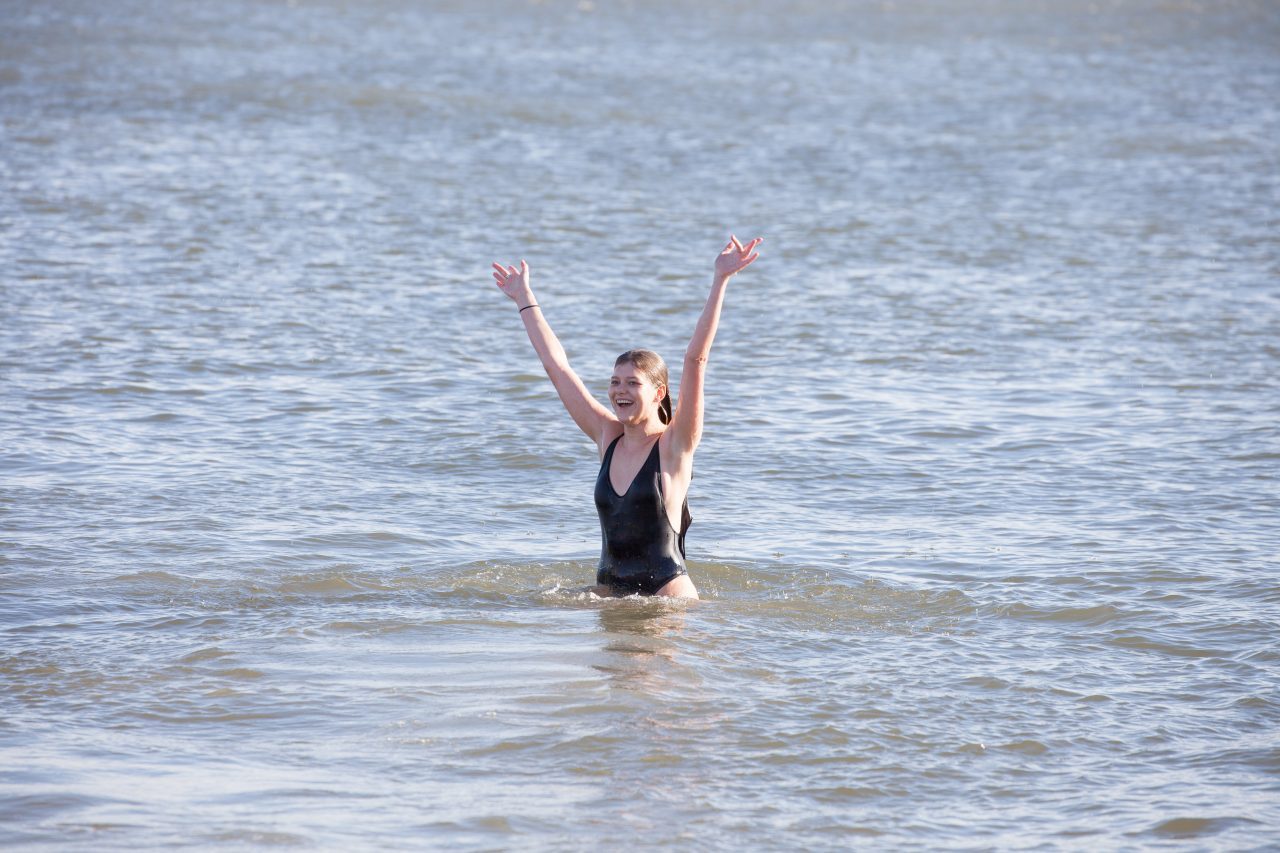 Coney island, Brooklyn. New York City. Tuesday, January 1, 2019 - Today was the New Year’s Day Polar Bear Plunge at Coney Island, New York City. The temperature was more than 50 degrees today. Hundreds of people attended the event. Credit: Photo by LoveIsAmor.com