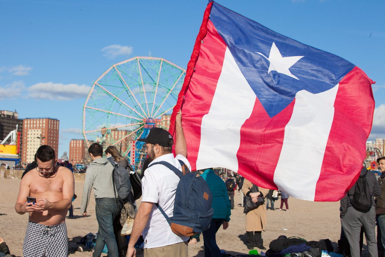 Coney island, Brooklyn. New York City. Tuesday, January 1, 2019 - Today was the New Year’s Day Polar Bear Plunge at Coney Island, New York City. The temperature was more than 50 degrees today. Hundreds of people attended the event. Credit: Photo by LoveIsAmor.com