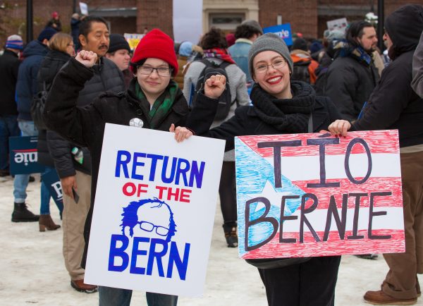 Saturday, March 2, 2019. Brooklyn College. Brooklyn, New York City - Supporters of the United States of America Senator and 2020 presidential candidate, Bernie Sanders. Credit: Photo by LoveIsAmor.com