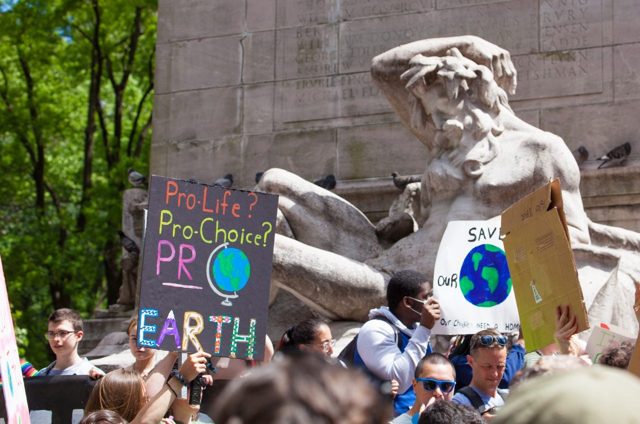 Friday, May 24th, 2019. New York City - Today was the 2nd Global Climate Strike. Hundreds of students, some teachers, parents and other people gathered at Columbus Circle and then marched to Times Square in Manhattan. They demanded that “NYC Mayor (and U. S. presidential candidate) Bill de Blasio follow the UK, Ireland and countless cities around the world who have declared a Climate Emergency.” More than 1 million students, teachers, parents, politicians and other people from around the world went on strike in protest of the climate crisis. Credit: Photo by LoveIsAmor.com