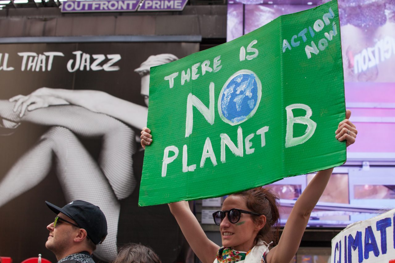 Friday, May 24th, 2019. New York City - Today was the 2nd Global Climate Strike. Hundreds of students, some teachers, parents and other people gathered at Columbus Circle and then marched to Times Square in Manhattan. They demanded that “NYC Mayor (and U. S. presidential candidate) Bill de Blasio follow the UK, Ireland and countless cities around the world who have declared a Climate Emergency.” More than 1 million students, teachers, parents, politicians and other people from around the world went on strike in protest of the climate crisis. Credit: Photo by LoveIsAmor.com