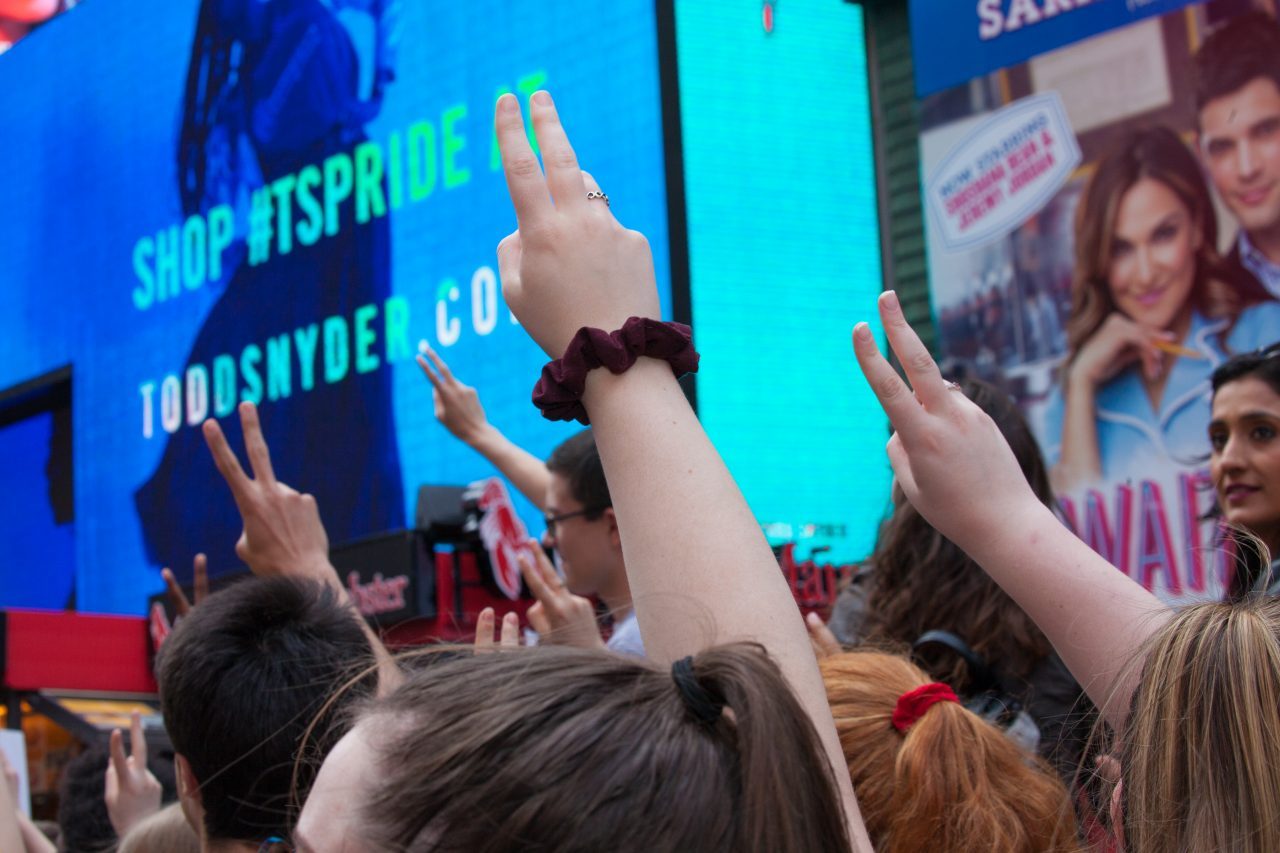 Friday, May 24th, 2019. New York City - Today was the 2nd Global Climate Strike. Hundreds of students, some teachers, parents and other people gathered at Columbus Circle and then marched to Times Square in Manhattan. They demanded that “NYC Mayor (and U. S. presidential candidate) Bill de Blasio follow the UK, Ireland and countless cities around the world who have declared a Climate Emergency.” More than 1 million students, teachers, parents, politicians and other people from around the world went on strike in protest of the climate crisis. Credit: Photo by LoveIsAmor.com