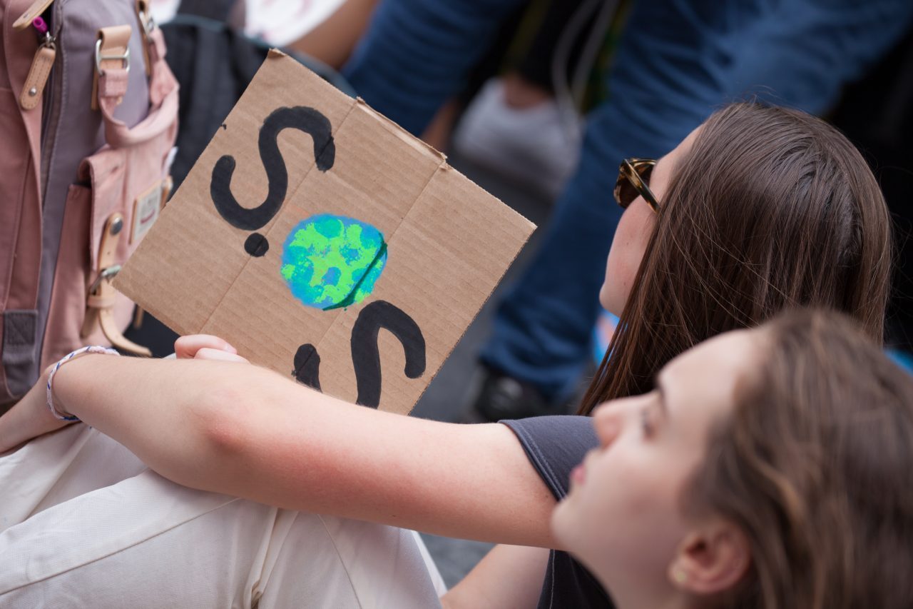 Friday, May 24th, 2019. New York City - Today was the 2nd Global Climate Strike. Hundreds of students, some teachers, parents and other people gathered at Columbus Circle and then marched to Times Square in Manhattan. They demanded that “NYC Mayor (and U. S. presidential candidate) Bill de Blasio follow the UK, Ireland and countless cities around the world who have declared a Climate Emergency.” More than 1 million students, teachers, parents, politicians and other people from around the world went on strike in protest of the climate crisis. Credit: Photo by LoveIsAmor.com