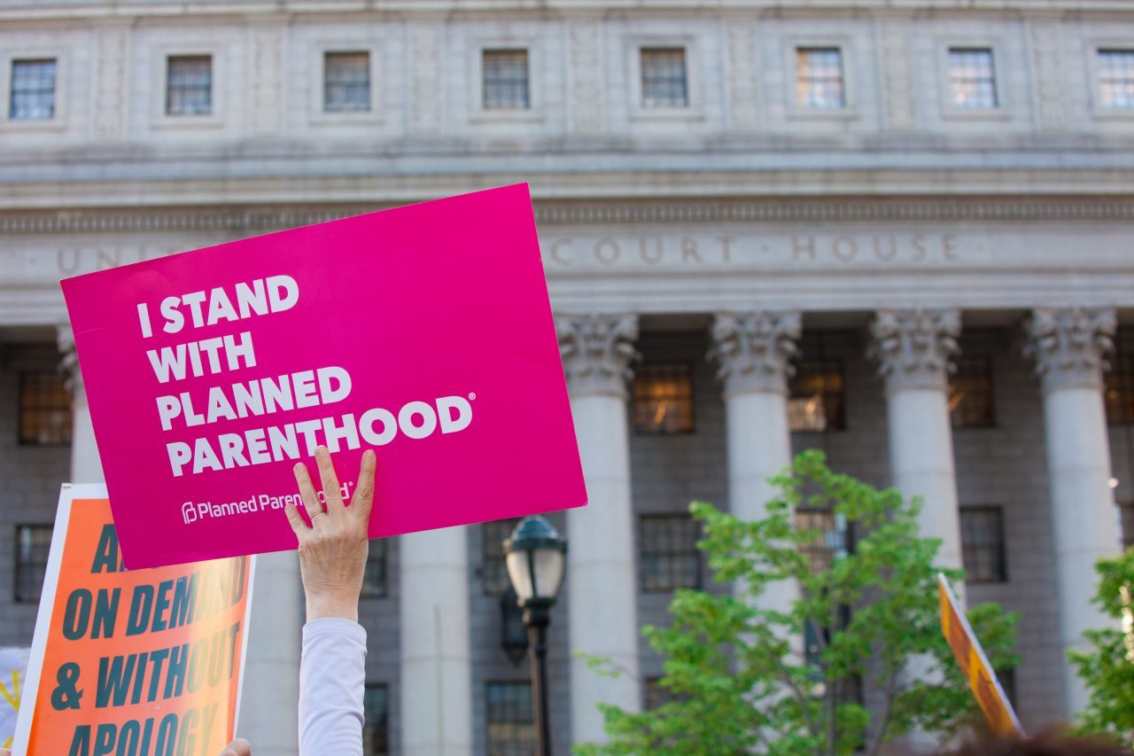 Tuesday, May 21, 2019. New York City – Today, over 500 "Stop The Bans" rallies took place across the United States of America. Women and men gathered at Foley Square Park in Manhattan, New York City, to demand Republicans stop attacking women's rights. Credit: Photo by LoveIsAmor.com