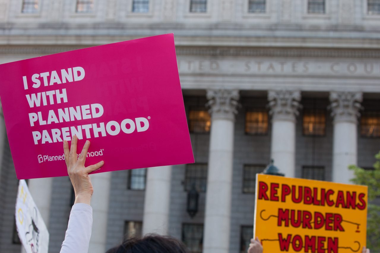 Tuesday, May 21, 2019. New York City – Today, over 500 "Stop The Bans" rallies took place across the United States of America. Women and men gathered at Foley Square Park in Manhattan, New York City, to demand Republicans stop attacking women's rights. Credit: Photo by LoveIsAmor.com