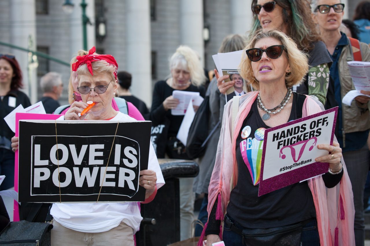 Tuesday, May 21, 2019. New York City – Today, over 500 "Stop The Bans" rallies took place across the United States of America. Women and men gathered at Foley Square Park in Manhattan, New York City, to demand Republicans stop attacking women's rights. Credit: Photo by LoveIsAmor.com