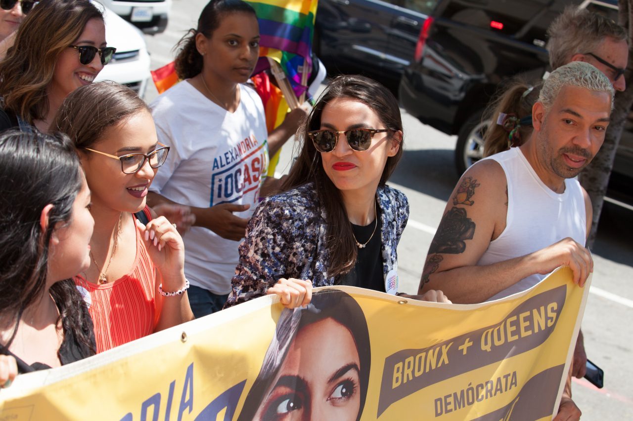 Sunday, June 23rd, 2019. Bronx, New York City - Today was the 1 Bronx World Pride Rally, March and Festival. Alexandria Ocasio-Cortez Congresswoman for New York's 14th congressional district: Bronx - Queens, was one of the speakers. AOC (often referred to by her initials) marched from 161st Street and Grand Concourse to 149th Street and 3rd Ave. Credit: Photo by LoveIsAmor.com