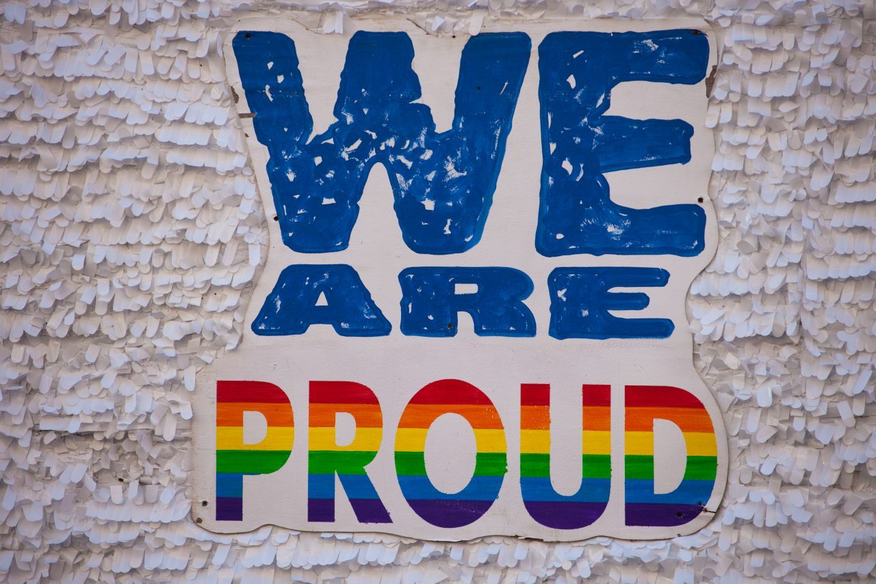 Saturday, June 8th, 2019. Brooklyn, New York City - Sign reads: "We are proud" at the Brooklyn Pride Parade/March. This year, Brooklyn celebrated the 23rd Annual Brooklyn Pride Parade/March. Brooklyn Pride was ranked within the top 10 of the 20 best places in the US to celebrate pride by matadornetwork.com. This year is the 50th anniversary of the Stonewall revolution. Credit: Photo by LoveIsAmor.com