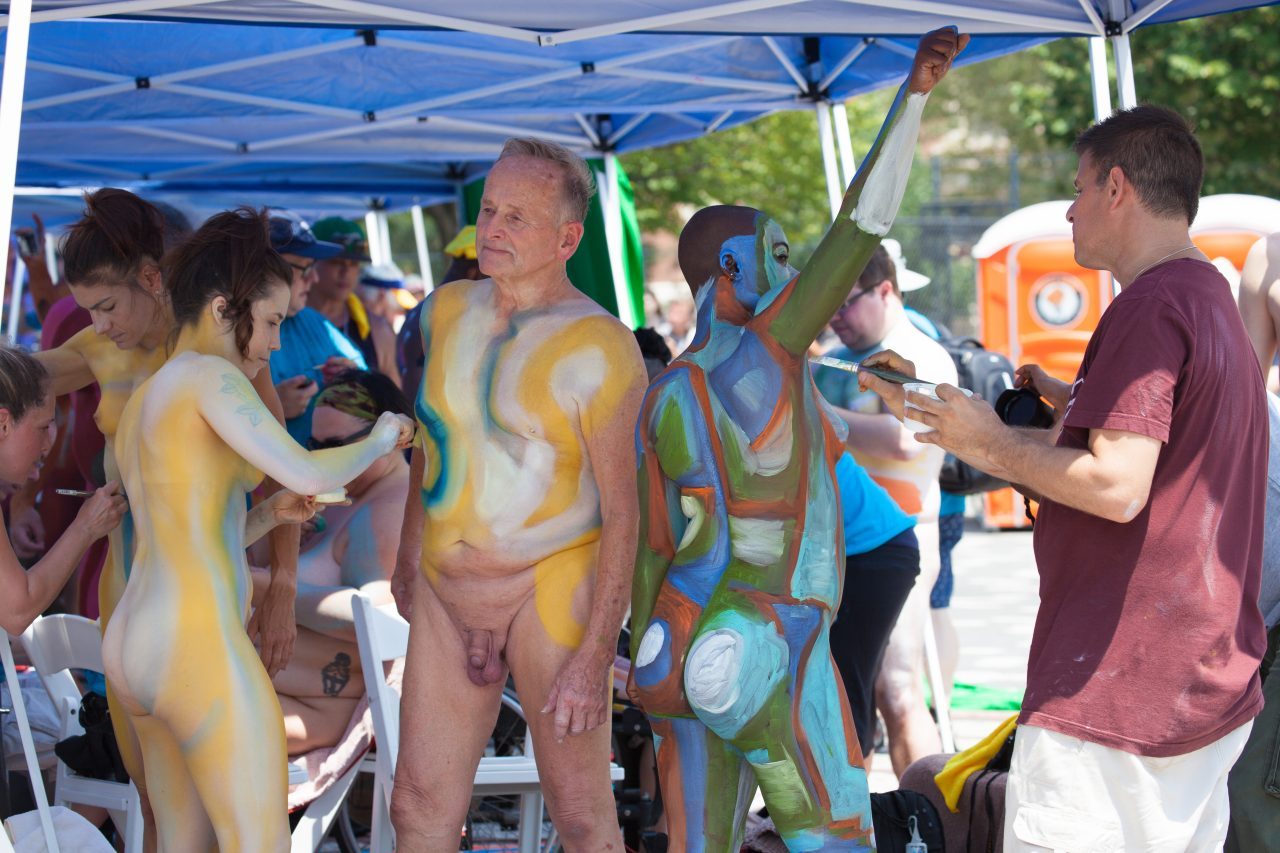 Saturday, July 20, 2019. New York City – Today was the Bodypainting Day 2019. The event was organized by Human Connection Arts. This was the 6th annual event and it was at the Maria Hernandez Park. The park is in the artistic mecca of Bushwick in Brooklyn, NYC. Photo credit: "Photo by LoveIsAmor.com"